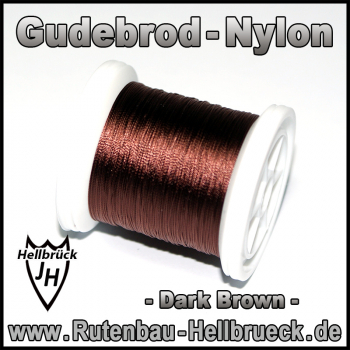 Gudebrod Bindegarn - Nylon - Farbe: Dark Brown / Dunkelbraun -A-